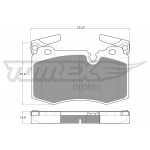 TOMEX Brakes Bremsbelagsatz, Scheibenbremse